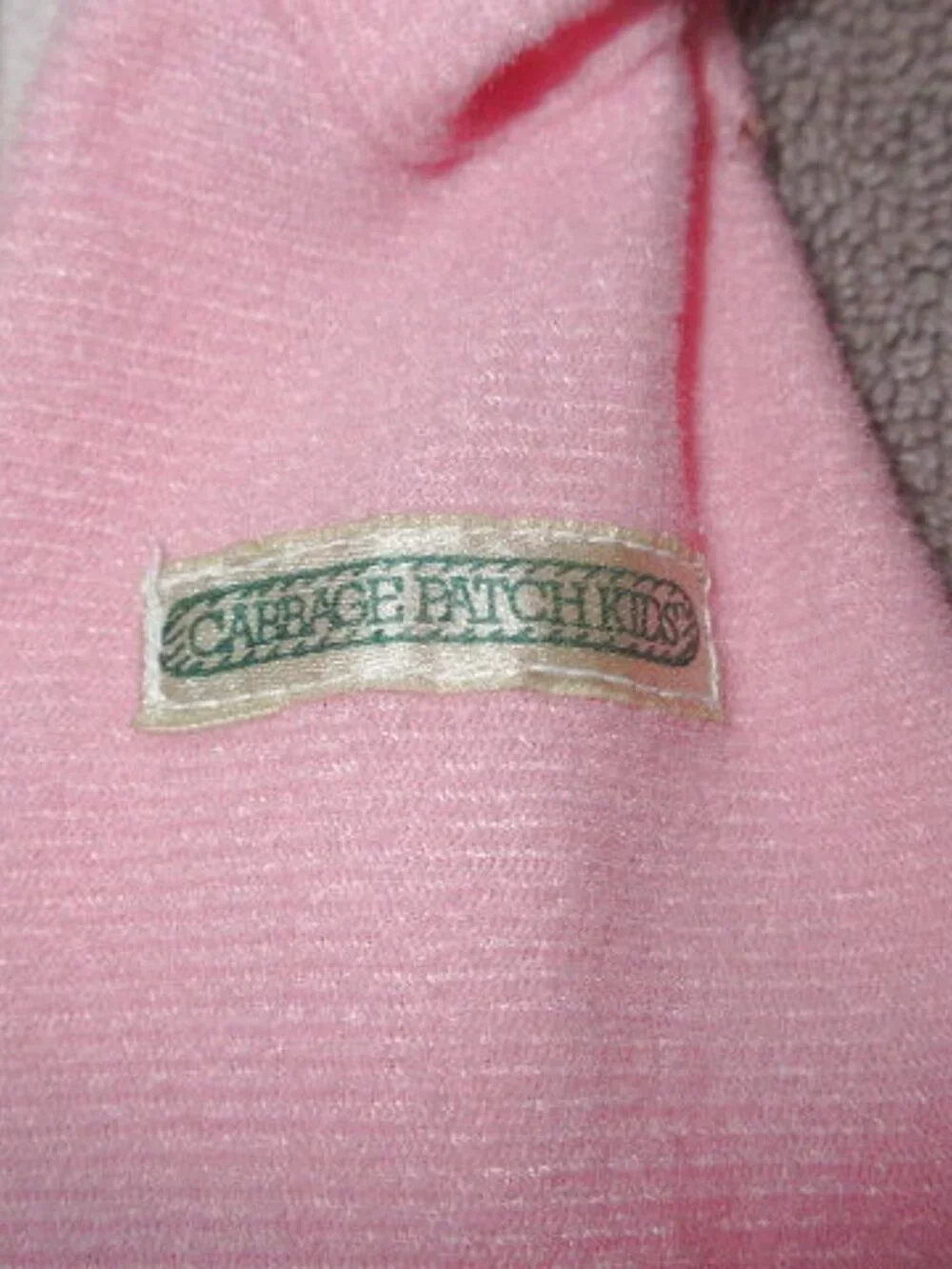 Vtg Cabbage Patch Kids Doll Clothes Pink Bunny Outfit Pajamas Footed Coleco CPK - Picture 4 of 9